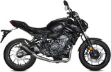 Komplette Auspuffanlage Ohne Katalysator Und Mit Geräuschzulassung Gppro Stahl Schwarz - Mivv Kompatibel Mit Yamaha Mt-07 (2021-2024)