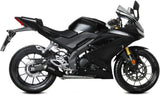 Komplette Auspuffanlage Ohne Katalysator Und Mit Geräuschzulassung X-M1 Stahl Schwarz - Mivv Kompatibel Mit Yamaha Mt-125 (2020-2024)