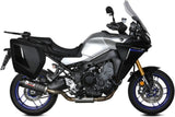Complete Catalytic Exhaust System With Sound Certification Oval Carbon Carbon - Mivv Compatible With Yamaha Tracer 9 - Gt (2021-2023)