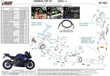 Auspuffendstück Ohne Katalysator Und Ohne Geräuschzulassung Gppro Carbon - Mivv Kompatibel Mit Yamaha Yzf R7 (2022-2024)