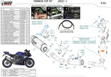 Auspuffendstück Ohne Katalysator Und Ohne Geräuschzulassung Sr-1 Titan - Mivv Kompatibel Mit Yamaha Yzf R7 (2022-2024)