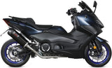 Komplette Abgasanlage Mit Katalysator Und Geräuschzulassung Oval Stahl Schwarz - Mivv Kompatibel Mit Yamaha T-Max 560 (2022-2024)