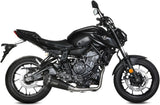 Komplette Abgasanlage Mit Katalysator Und Geräuschzulassung Delta Race Stahl Schwarz Carbon - Mivv Kompatibel Mit Yamaha Fz-07 (2021-2024)