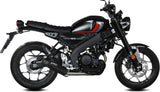 Komplette Abgasanlage Mit Katalysator Und Geräuschzulassung Hr-1 Stahl Schwarz Carbon - Mivv Kompatibel Mit Yamaha Xsr 125 (2022-2024)