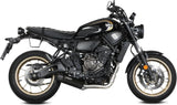 Komplette Abgasanlage Mit Katalysator Und Geräuschzulassung Hr-1 Stahl Schwarz Carbon - Mivv Kompatibel Mit Yamaha Xsr 700 (2021-2024)
