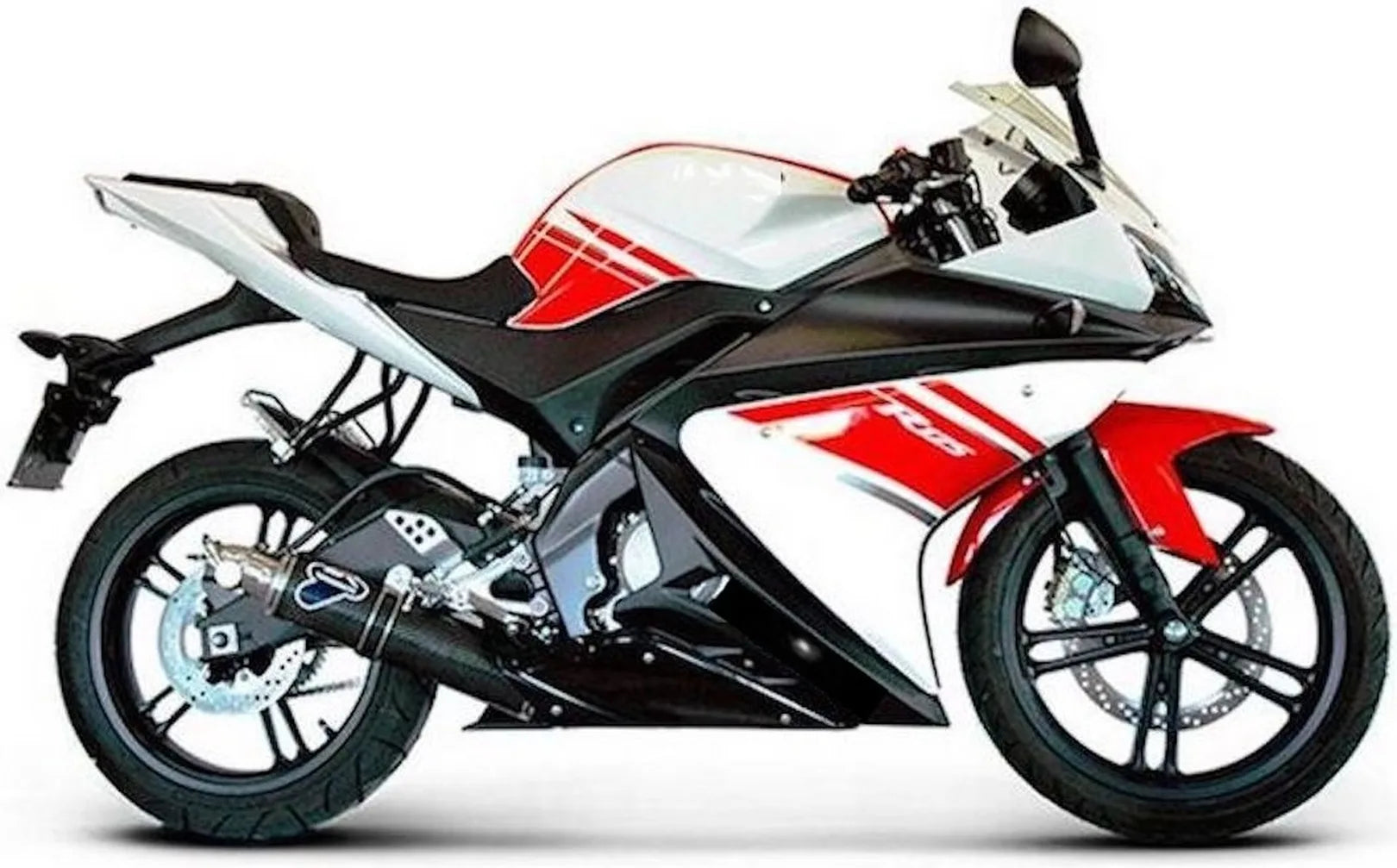 Komplette Auspuffanlage Ohne Geräuschzulassung Round Carbon - Termignoni Kompatibel Mit Yamaha Yzf-R 125 (2008-2013)