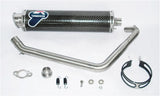 Komplette Auspuffanlage Ohne Geräuschzulassung Round Carbon - Termignoni Kompatibel Mit Yamaha Yzf-R 125 (2008-2013)