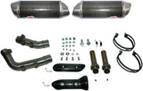 Doppelauspuffanlage Mit Geräuschzulassung Oval Carbon - Termignoni Kompatibel Mit Yamaha Yzf-R1 (2009-2011)