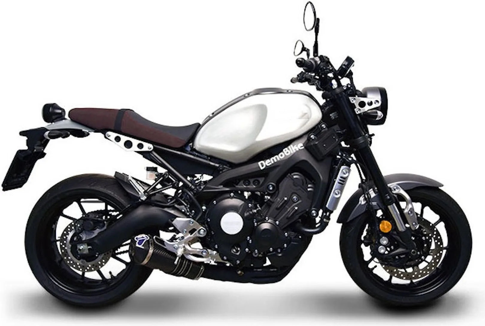 Komplette Abgasanlage Mit Katalysator Und Ohne Geräuschzulassung Relevance Carbon Black Carbon Cap - Termignoni Kompatibel Mit Yamaha Mt-09 (2014-2020)