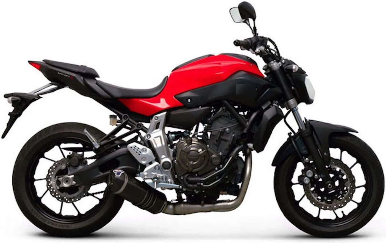 Komplette Abgasanlage Mit Katalysator Und Ohne Geräuschzulassung Relevance Carbon Carbon Cap - Termignoni Kompatibel Mit Yamaha Xsr 700 (2014-2020)