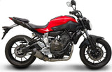 Komplette Abgasanlage Mit Katalysator Und Ohne Geräuschzulassung Relevance Titan Carbon Cap - Termignoni Kompatibel Mit Yamaha Xsr 700 (2014-2020)