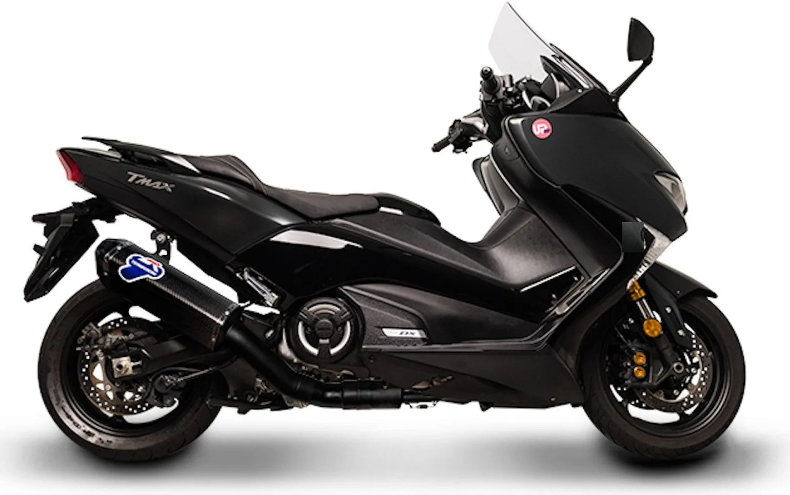 Komplette Auspuffanlage Ohne Geräuschzulassung Scream Carbon Carbon Cap - Termignoni Kompatibel Mit Yamaha Xp 530 T-Max (2017-2019)