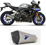 Auspuffendrohr Ohne Geräuschzulassung Relevance Titan Carbon Cap - Termignoni Kompatibel Mit Yamaha R1 - M (2015-2020)