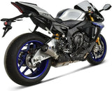 Auspuffendrohr Ohne Geräuschzulassung Gp2R-Rht Titan Aluminium Cap - Termignoni Kompatibel Mit Yamaha R1 - M (2015-2020)