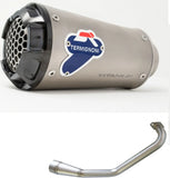 Komplette Auspuffanlage Ohne Katalysator Und Ohne Geräuschzulassung Gp2R-Rht Titan Aluminium Cap - Termignoni Kompatibel Mit Yamaha N-Max 155 (2017-2020)