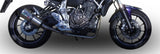 Komplette Auspuffanlage Ohne Katalysator Und Mit Geräuschzulassung Gpe Anniversary Titan - Gpr Kompatibel Mit Yamaha Mt-07 (2014-2016)