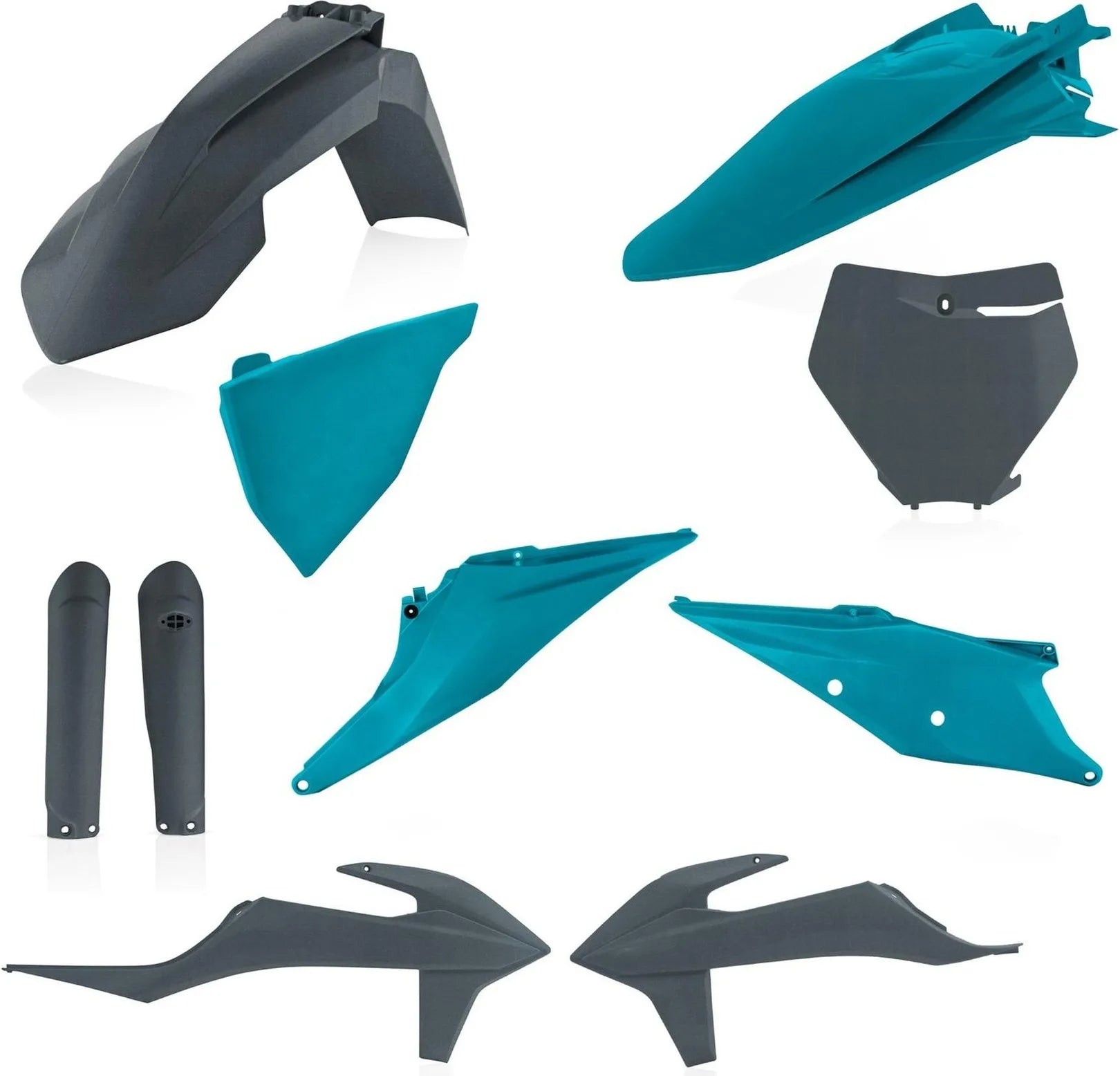 Vollständiges Kunststoff-Kit - Acerbis Kompatibel Mit Ktm 125 Sx (2019-2022)