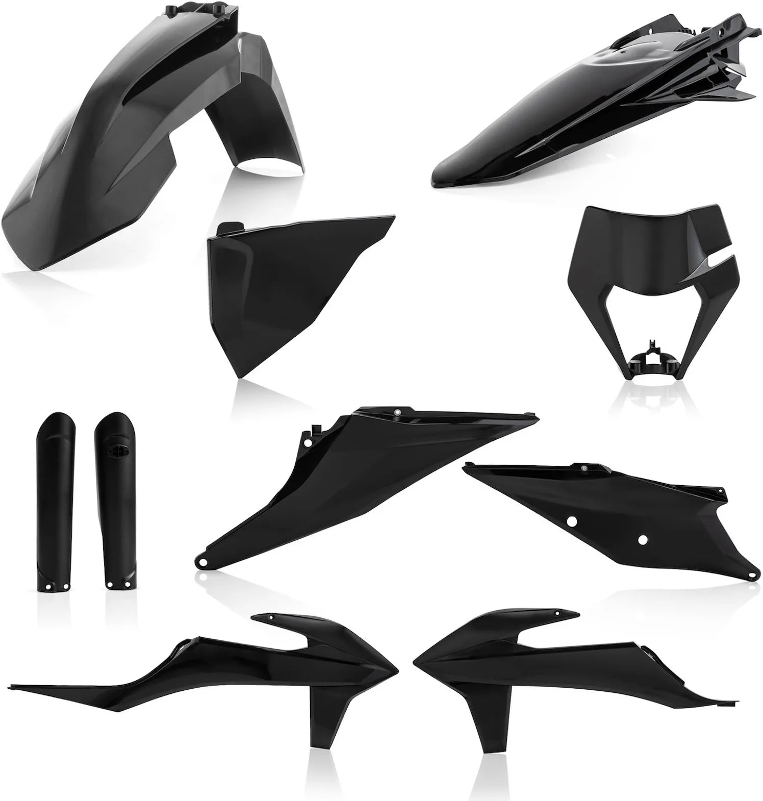 Vollständiges Kunststoff-Kit - Acerbis Kompatibel Mit Ktm 250 Xc-W Tpi (2020-2022)