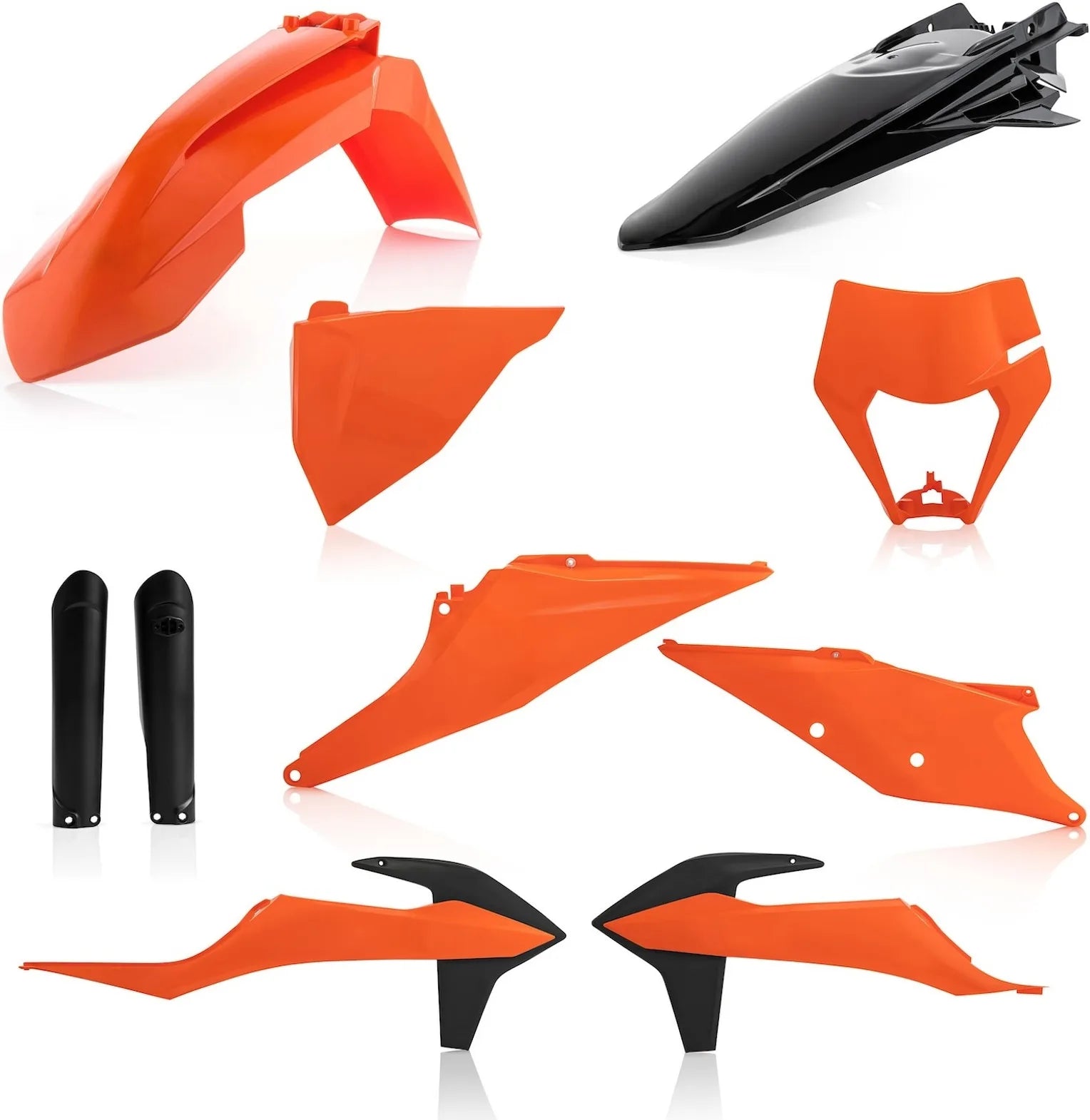 Vollständiges Kunststoff-Kit - Acerbis Kompatibel Mit Ktm 250 Xc-W Tpi (2020-2022)