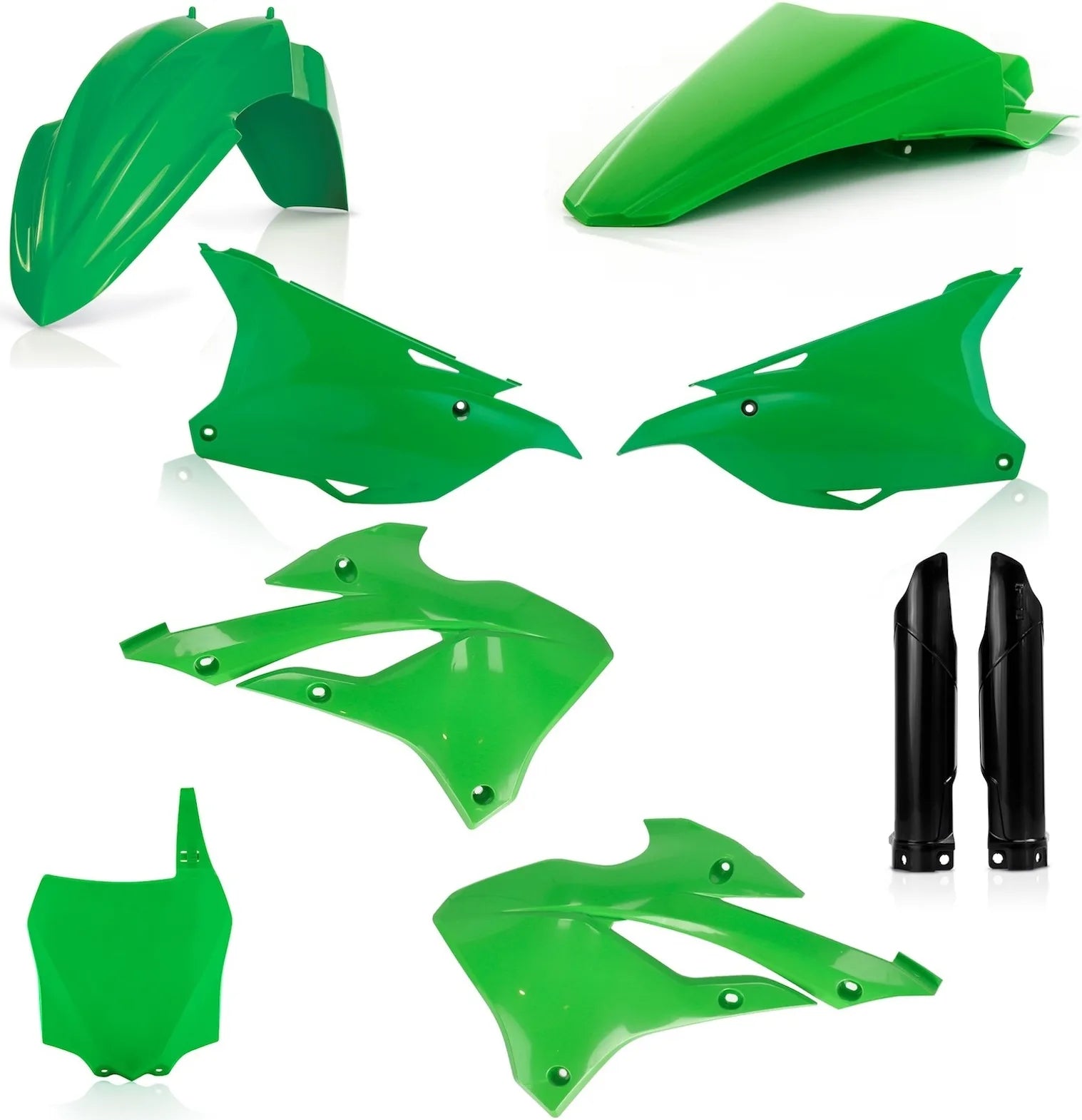 Vollständiges Kunststoff-Kit - Acerbis Kompatibel Mit Kawasaki Kx 112 (2022-2024)