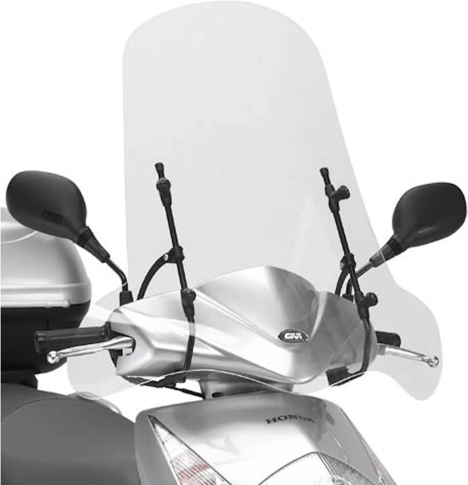 Windschild Transparent 102A - Givi Kompatibel Mit Mbk Flame X 125 (2007-2012)