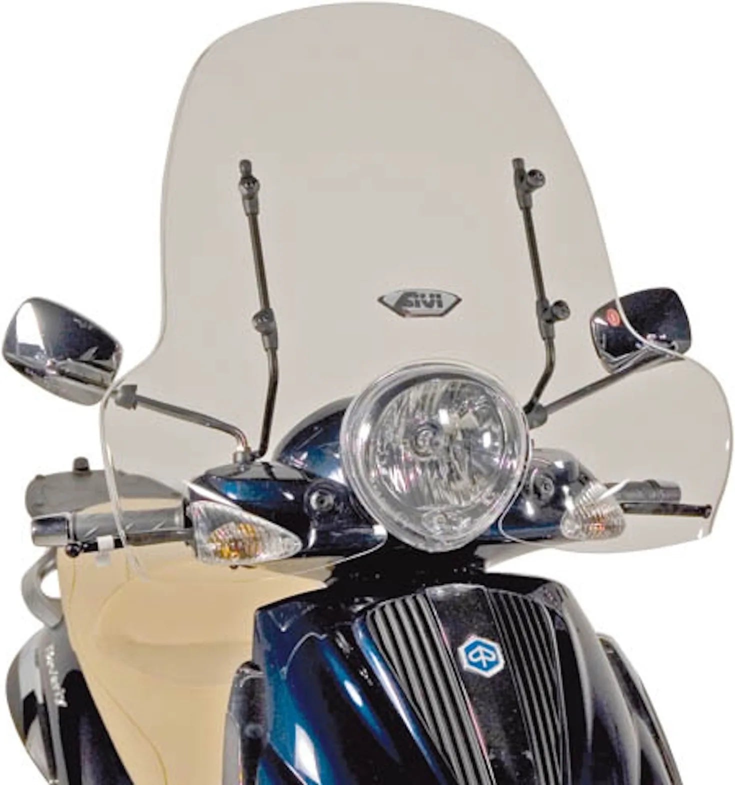 Windschild Transparent 103A - Givi Kompatibel Mit Piaggio Beverly Tourer 125 - 250 (2008-2010)