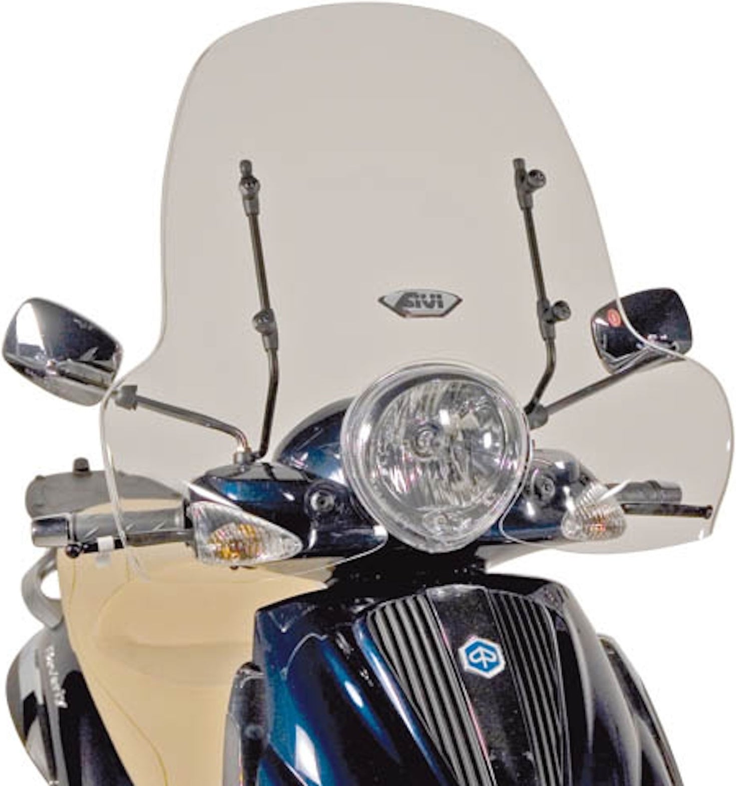 Transparent Wind-Screen 103A - Givi Compatible With Piaggio Beverly Tourer 300 - 400 (2008-2010)