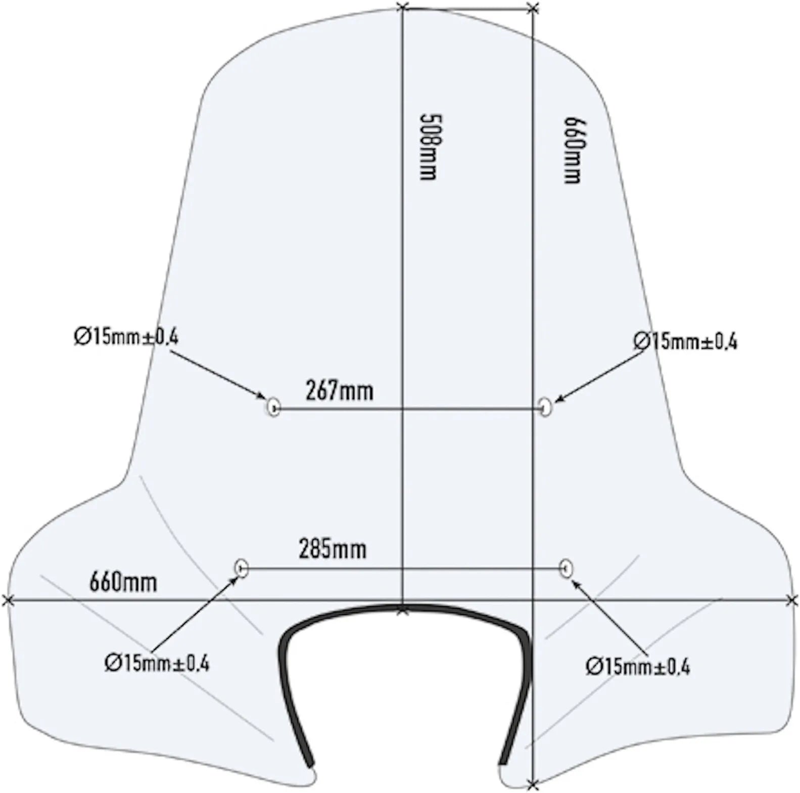 Windschild Transparent - Givi Kompatibel Mit Askoll Es1-Es2-Es3 (2019-2024)