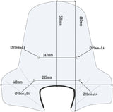 Windschild Transparent - Givi Kompatibel Mit Piaggio Liberty 50 - 125 - 150 - 200 (2002-2008)