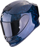 Integralhelm Für Motorrad Scorpion Exo Exo-R1 Evo Carbon Air Carbon Fiber Blau Onyx Grösse S