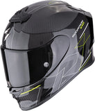 Integralhelm Für Motorrad Scorpion Exo Exo-R1 Evo Carbon Air Carbon Fiber Schwarz Neongelb Cynergy Grösse Xs