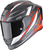 Integralhelm Für Motorrad Scorpion Exo Exo-R1 Evo Carbon Air Carbon Fiber Mattschwarz Rot Runner Grösse Xl