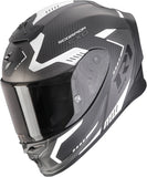 Integralhelm Für Motorrad Scorpion Exo Exo-R1 Evo Carbon Air Carbon Fiber Mattschwarz Silber Propel Grösse Xl