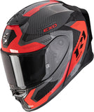 Integralhelm Für Motorrad Scorpion Exo Exo-R1 Evo Carbon Air Carbon Fiber Schwarz Rot Propel Grösse Xs