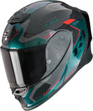 Integralhelm Für Motorrad Scorpion Exo Exo-R1 Evo Carbon Air Carbon Fiber Schwarz Grün Propel Grösse Xs
