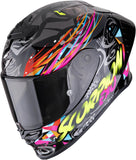 Integralhelm Für Motorrad Scorpion Exo Exo-R1 Evo Ii Air Ultra Tct Schwarz Blau Rosa Savage Grösse M