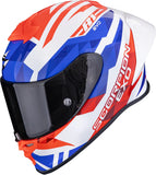 Integralhelm Für Motorrad Scorpion Exo Exo-R1 Evo Ii Air Ultra Tct Weiß Rot Blau Valere Grösse S