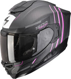 Integralhelm Für Motorrad Scorpion Exo Exo-1500 Carbon Air Carbon Fiber Mattschwarz Rosa Zity Grösse Xs