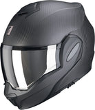 Klapphelm Für Motorrad Scorpion Exo Exo-Tech Evo Carbon Carbon Fiber Mattschwarz Solid Grösse Xs