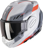 Klapphelm Für Motorrad Scorpion Exo Exo-Tech Evo Polycarbonate Grau Rot Socius Grösse Xs