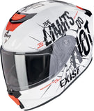 Integralhelm Für Motorrad Scorpion Exo Exo-Jnr Air Polycarbonate Weiß Schwarz Boum Grösse L