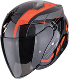 Urban-Helm Für Motorrad Scorpion Exo Exo-Z1 Ultra Tct Schwarz Rot Vue Grösse M