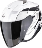 Urban-Helm Für Motorrad Scorpion Exo Exo-Z1 Ultra Tct Weiß Schwarz Silber Vue Grösse M