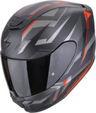 Integralhelm Für Motorrad Scorpion Exo Exo-391 Polycarbonate Mattschwarz Rot Aaxo Grösse M