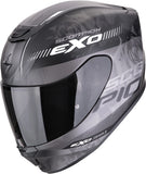 Integralhelm Für Motorrad Scorpion Exo Exo-391 Polycarbonate Mattschwarz Silber Ava Grösse Xs