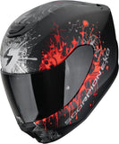 Integralhelm Für Motorrad Scorpion Exo Exo-391 Polycarbonate Mattschwarz Silber Rot Wolf Grösse Xxl