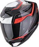 Integralhelm Für Motorrad Scorpion Exo Exo-391 Polycarbonate Schwarz Rot Leo Grösse Xs