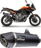 Exhaust Tip Without Sound Certification Lv One Evo Steel Black Carbon Fiber End Cap - Leovince Compatible With Honda Cb 500 Hornet (2024-2026)