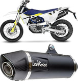Auspuffendrohr Ohne Geräuschzulassung Nero Edelstahl Endkappe Carbon Fiber - Leovince Kompatibel Mit Husqvarna 701 Enduro - Lr (2021-2024)
