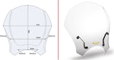 Universal Windschild Transparent - Givi Kompatibel Mit Honda Cmx 500 Rebel (2020-2024)